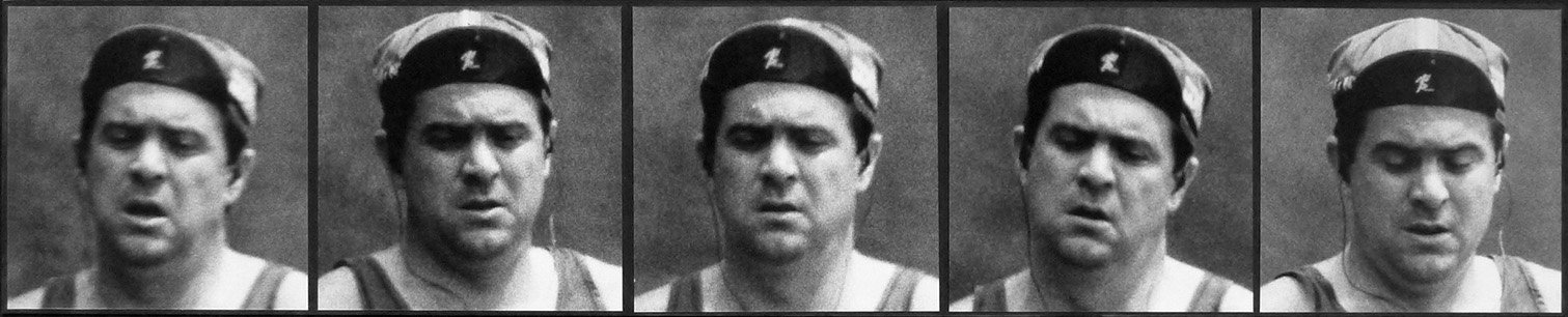 candid portrait of runner